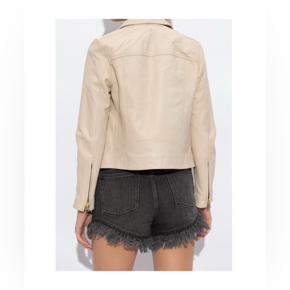 All Saints Dalby Leather Biker Jacket - Picture 9 of 14